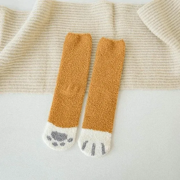 3-Pack: Autumn and Winter Cat Claws Socks