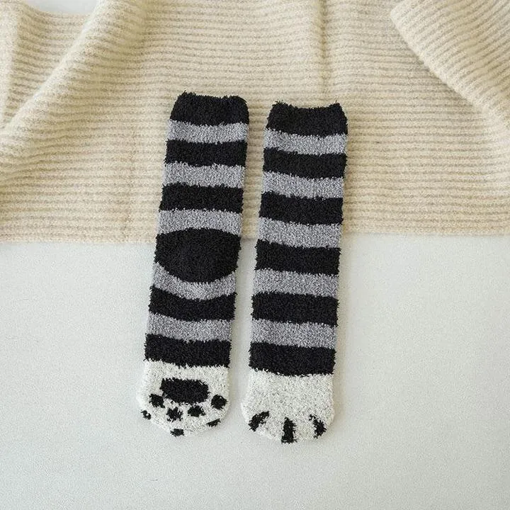 3-Pack: Autumn and Winter Cat Claws Socks