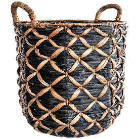 Banana Leaf Basket – Natural & Black – Stylish and Eco-Friendly Storage