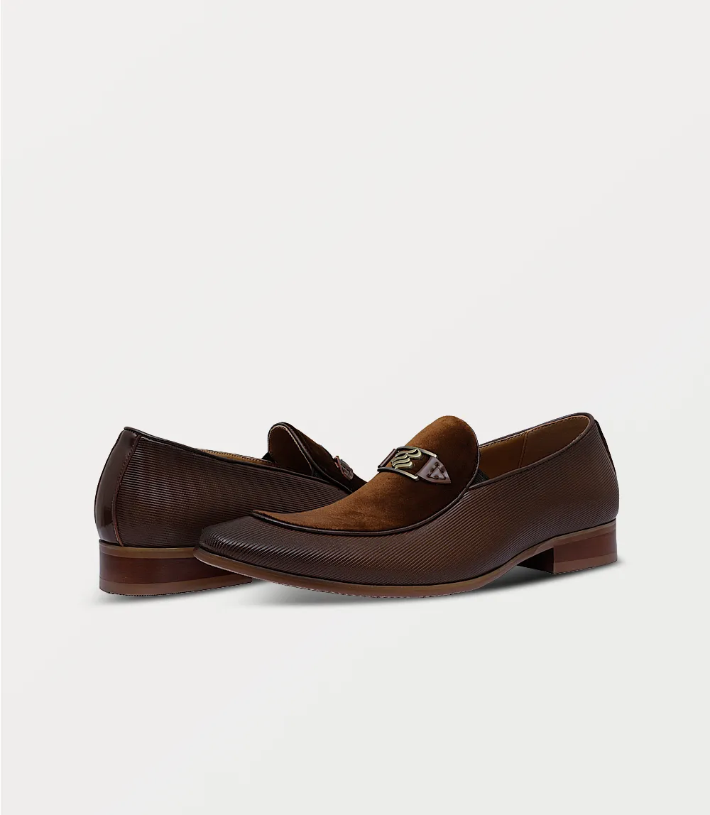BM6800-BROWN-Men Slip On