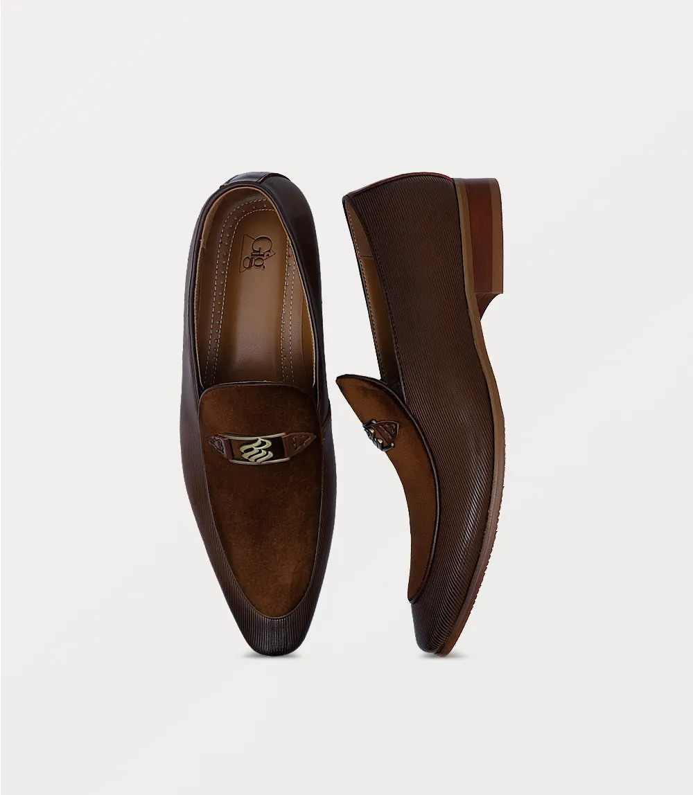 BM6800-BROWN-Men Slip On
