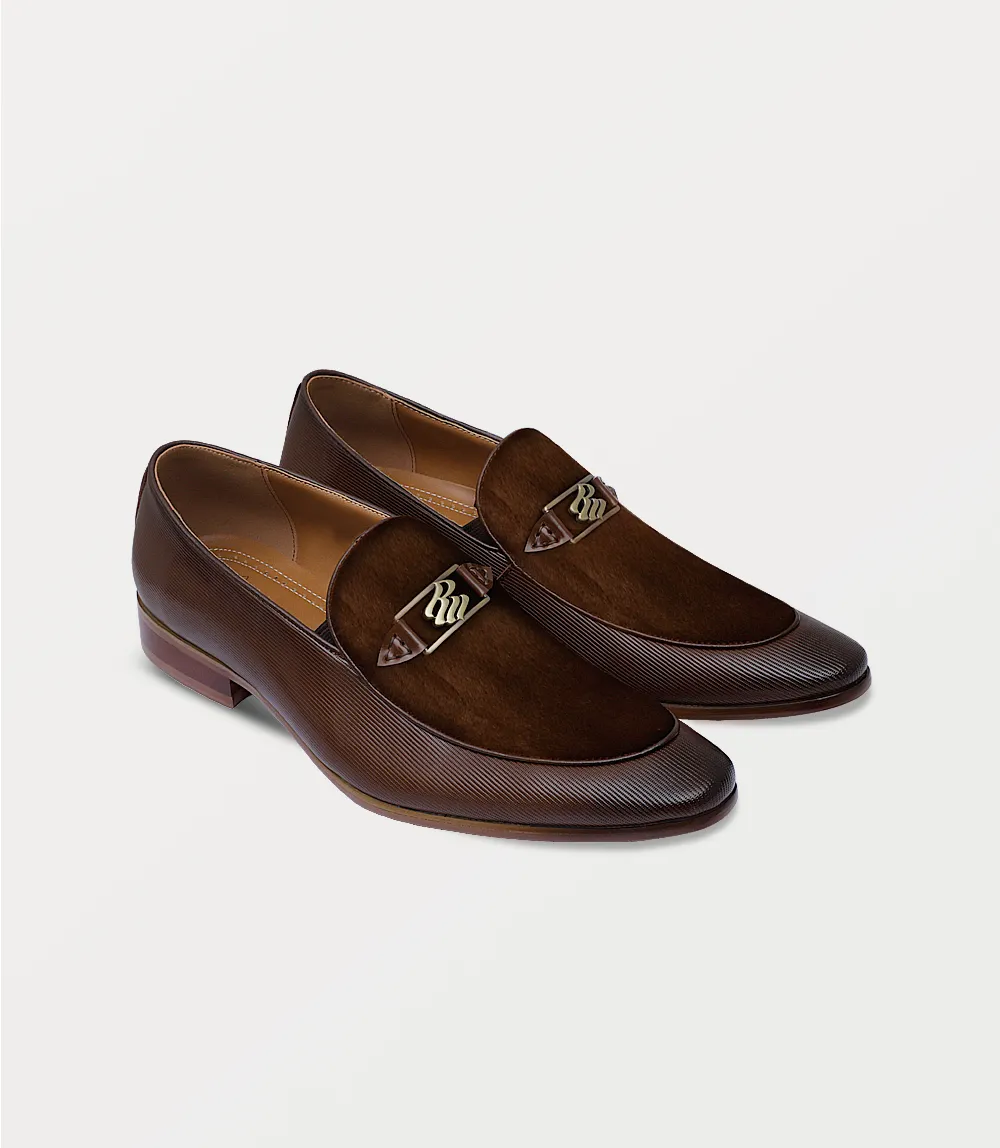 BM6800-BROWN-Men Slip On