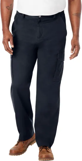 Boulder Creek by Kingsize Men's Big & Tall Renegade Side-Elastic Waist Cargo Pants