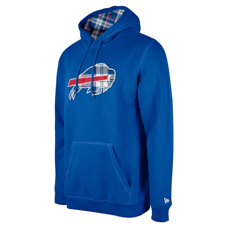 BUFFALO BILLS MEN'S 2024 NFL SIDELINE 3RD DOWN PLAID PULLOVER HOODED SWEATSHIRT