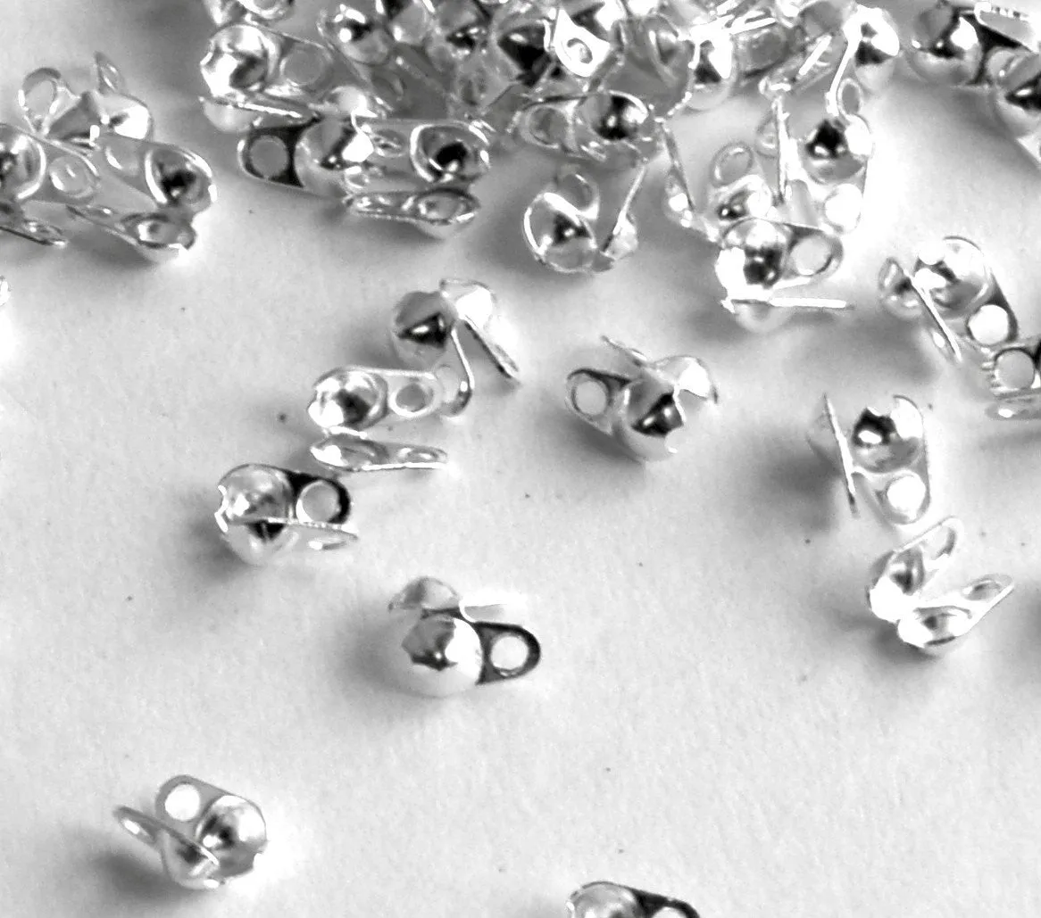 BULK 1000 Antique Silver Metal Brass Ball Chain End Connectors 4x2mm . for 1.5mm ball chain  fin0337b
