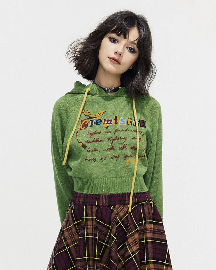 Chemistry Knit Cropped Hoodie