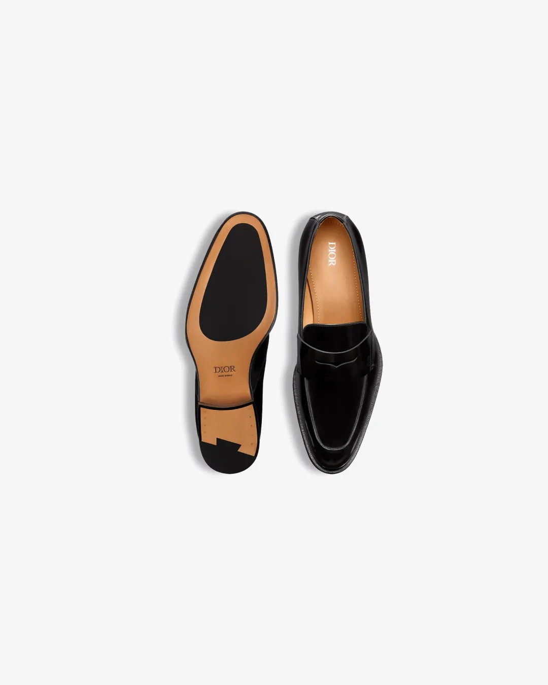 Christian Dior Timeless Loafer in Black Polished Calfskin Loafers
