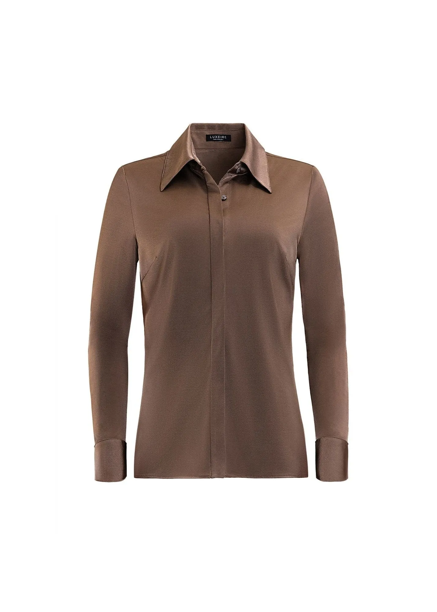 Classic Satin Button Up