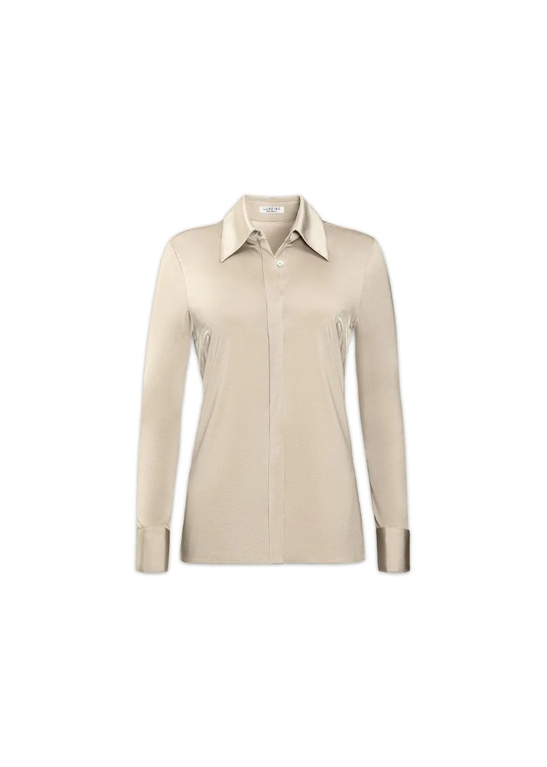 Classic Satin Button Up