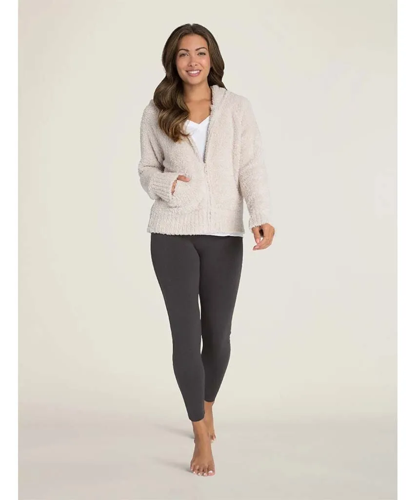 Cozy Relaxed Zip Up Hoodie Stone