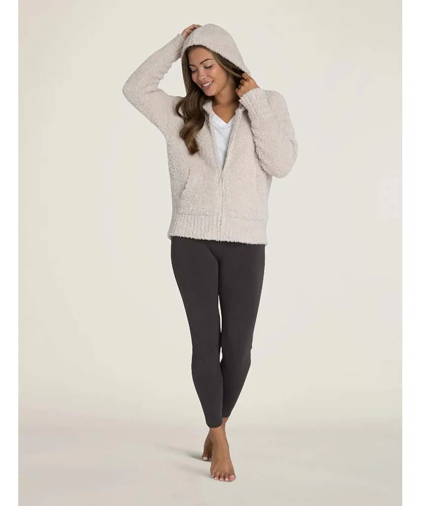 Cozy Relaxed Zip Up Hoodie Stone