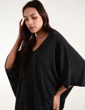 Double V Metallic Tunic