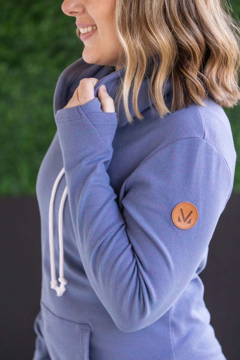 Funnel Neck -Blue and Pink Mix