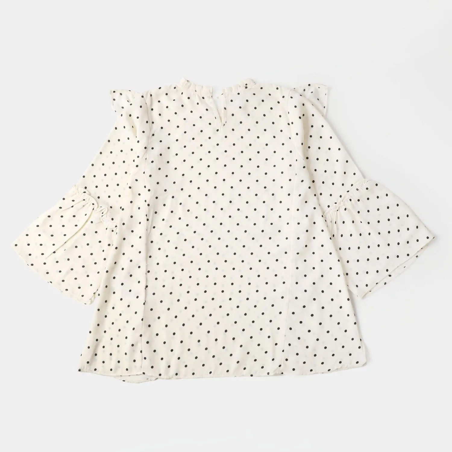 Girls Viscose Casual Top - Cream