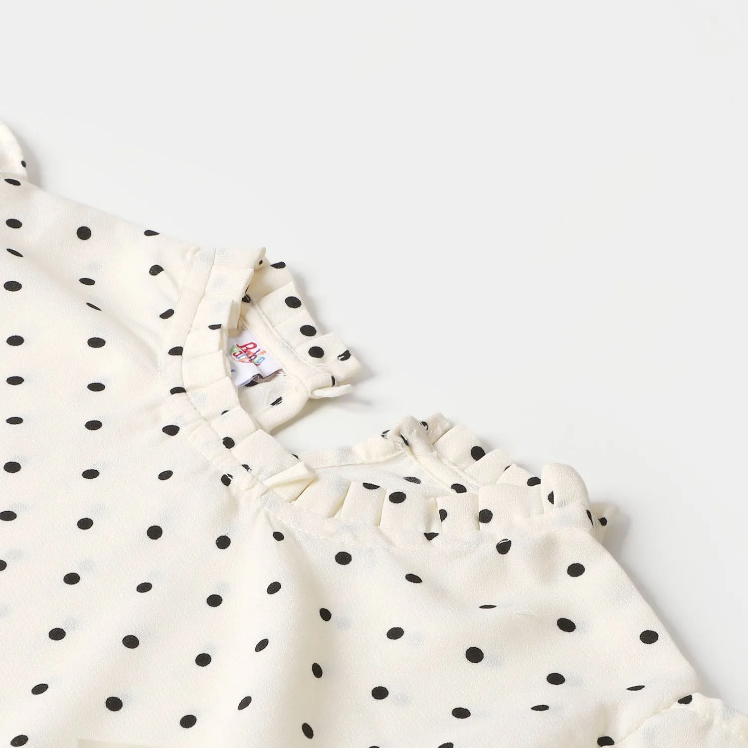 Girls Viscose Casual Top - Cream