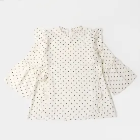 Girls Viscose Casual Top - Cream