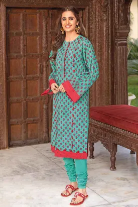 Gul Ahmed Summer 2022 · Essential 2PC Collection – 2PC Digital Printed Shirt With Dyed Trousers TL-12004 A
