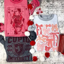 Hearts and Bows Graphic Sweatshirt