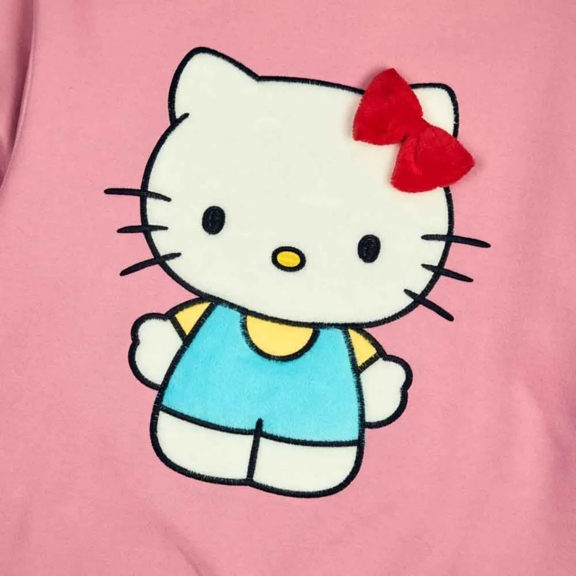 Hello Kitty 3D Bow Oversized Pink Sweatshirt