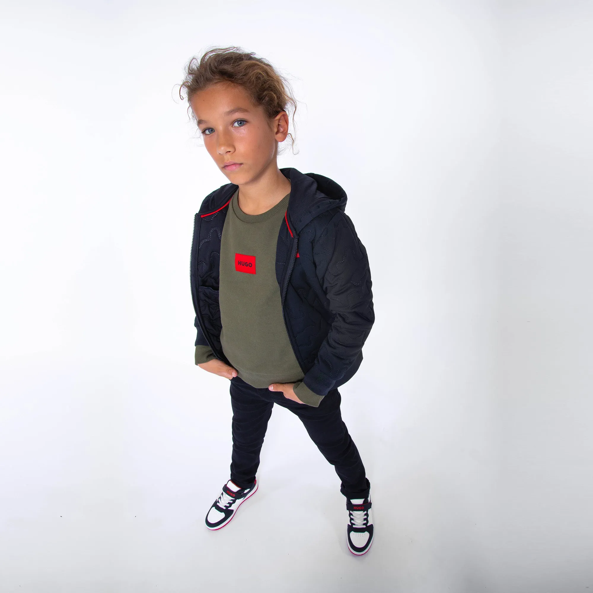 Hugo Kids Boys Sweatshirt - Khaki