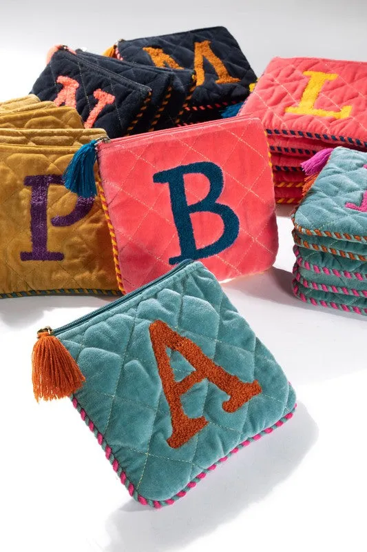 Initial Tassel Pouch