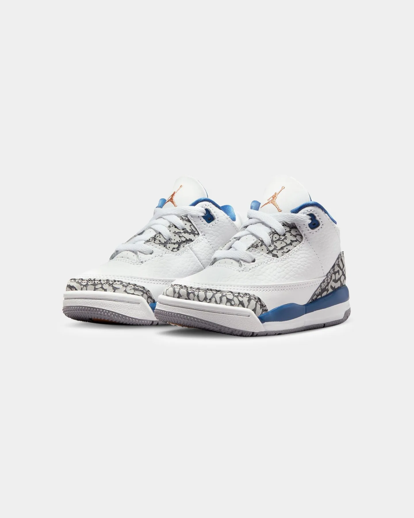 Jordan Kids' Jordan 3 Retro (TD) "Wizards" White/Metallic