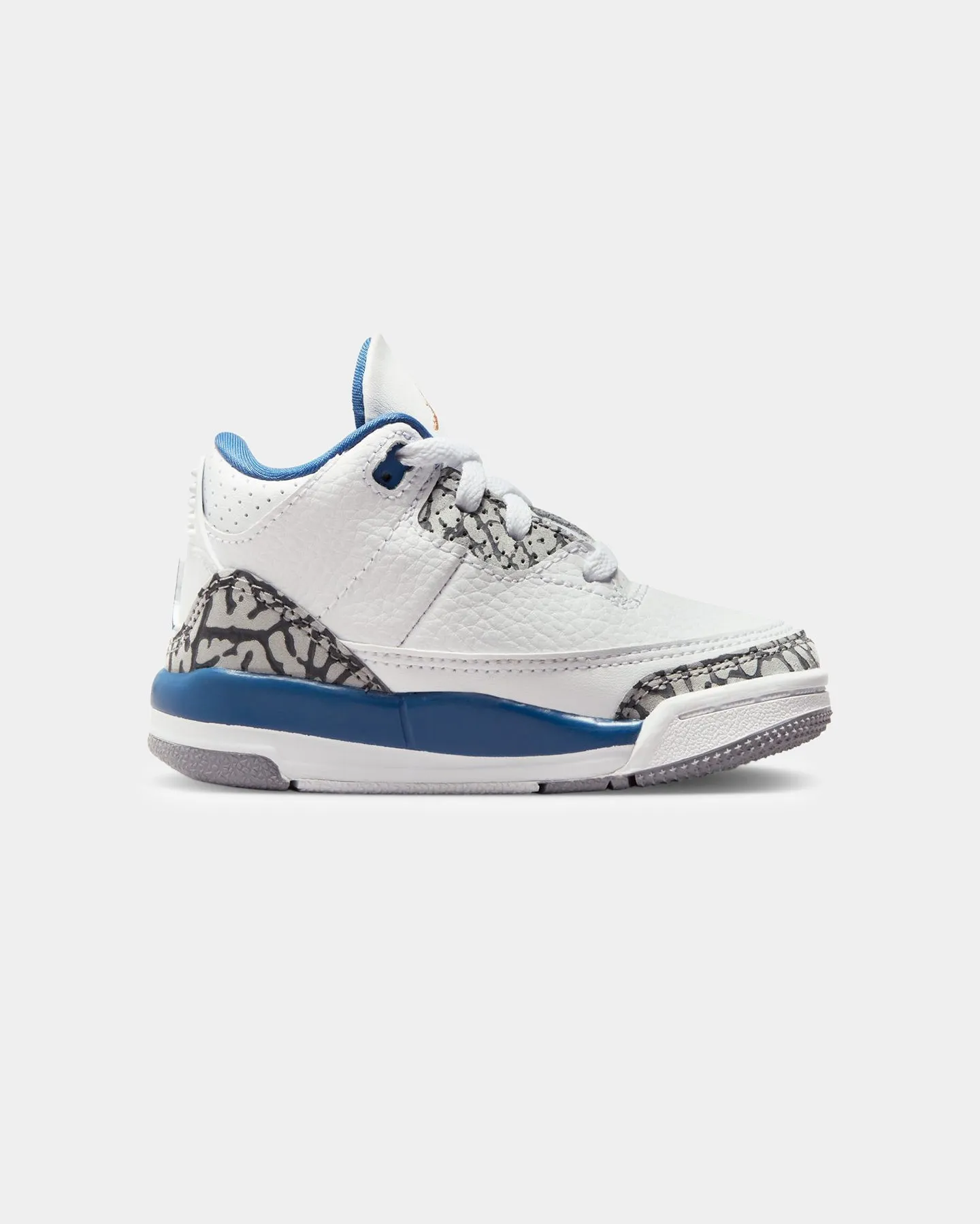 Jordan Kids' Jordan 3 Retro (TD) "Wizards" White/Metallic