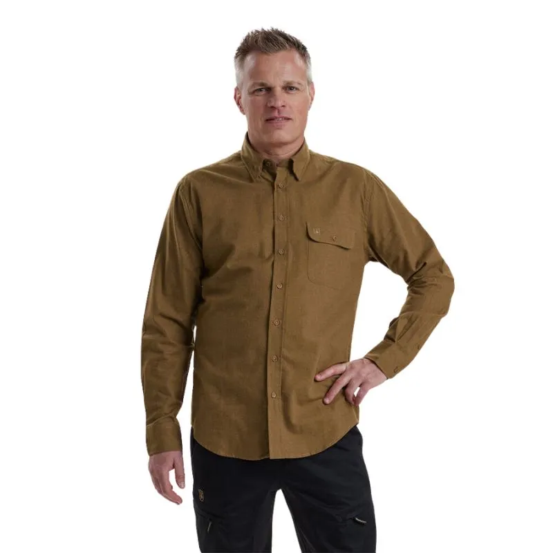 Liam Shirt In Ocher Brown