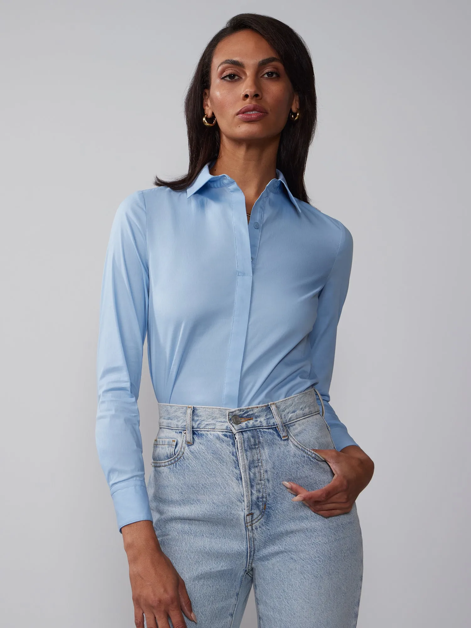 Long Sleeve Classic Fit Button Down Shirt