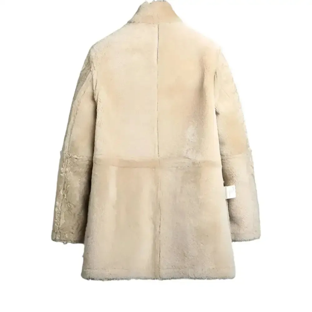 Men's Shearling Winter Long Coat – Warm & Stylish Outerwear