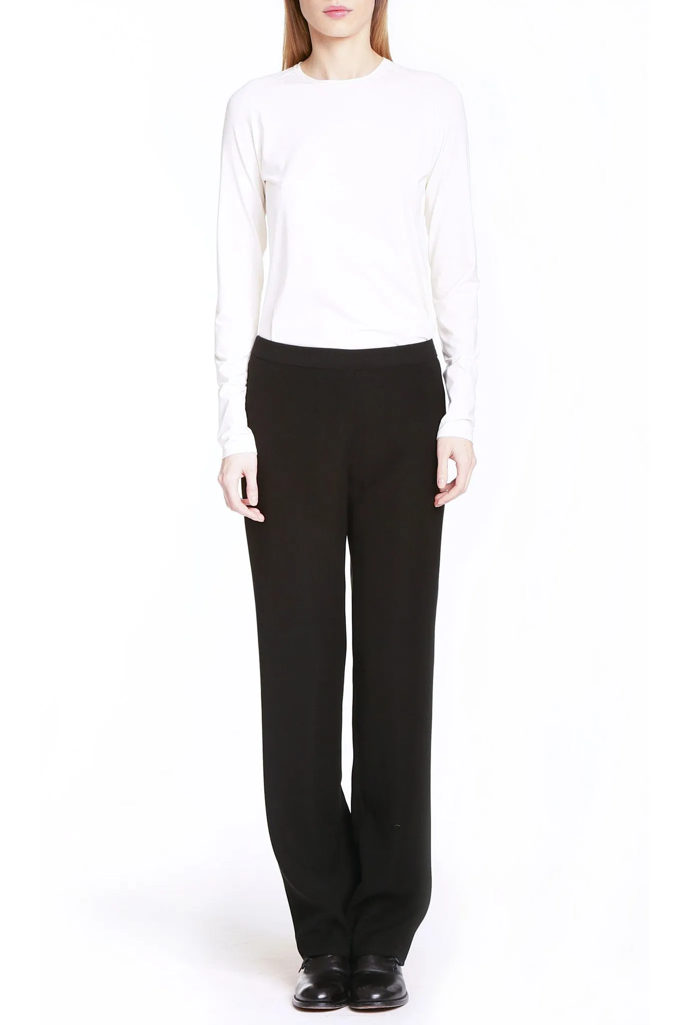Mod Pants with Back Zipper in Smart Gab Microfiber