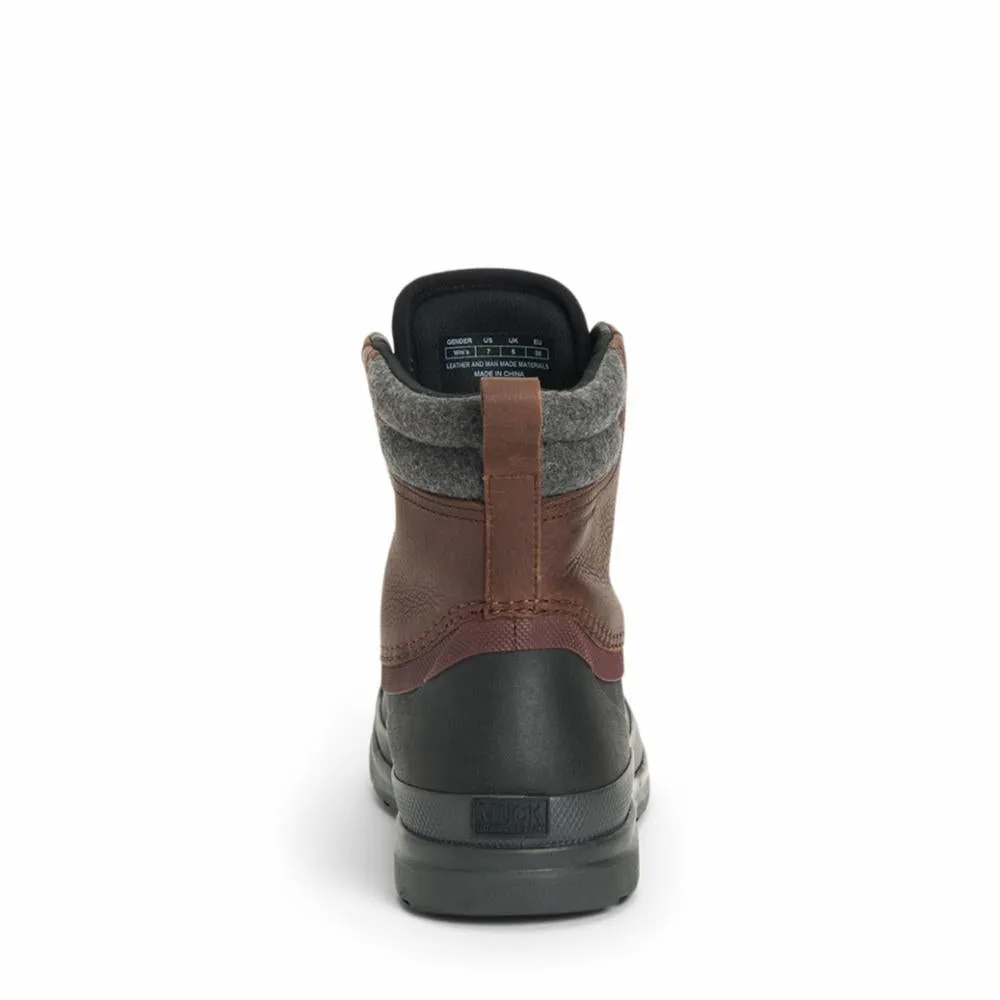 Muck Footwear Women ORIGINALS LEATHER DUCK LACE BROWN/BLACKLEATHER