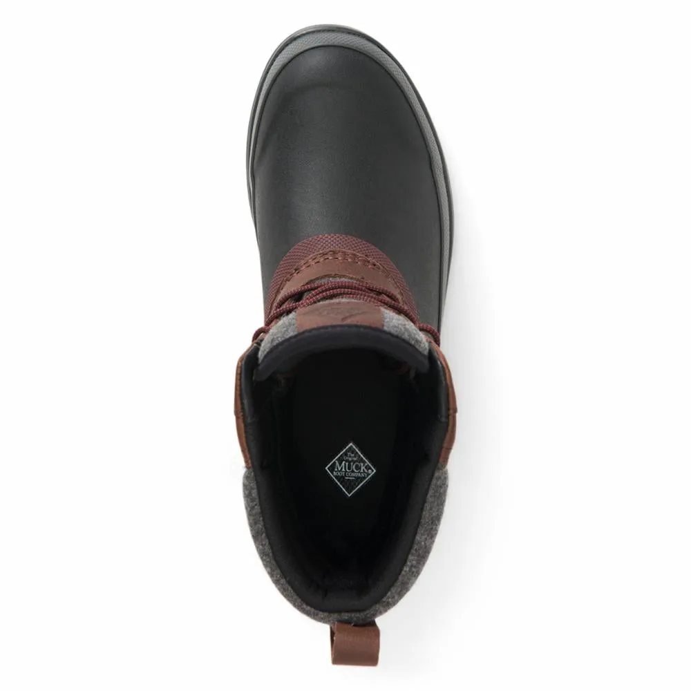 Muck Footwear Women ORIGINALS LEATHER DUCK LACE BROWN/BLACKLEATHER