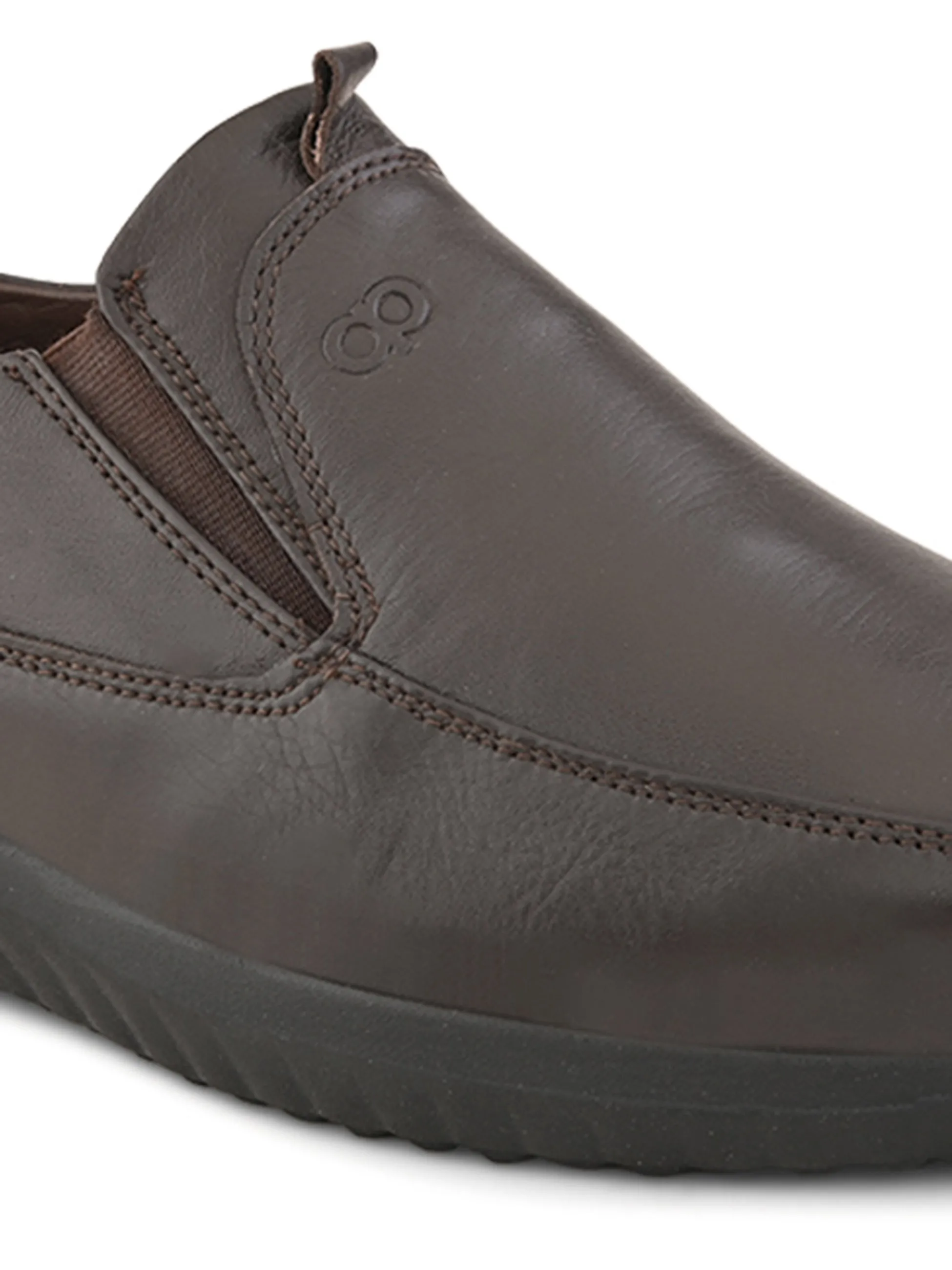 Pelle Albero Male's Brown Leather Formal Mocassion