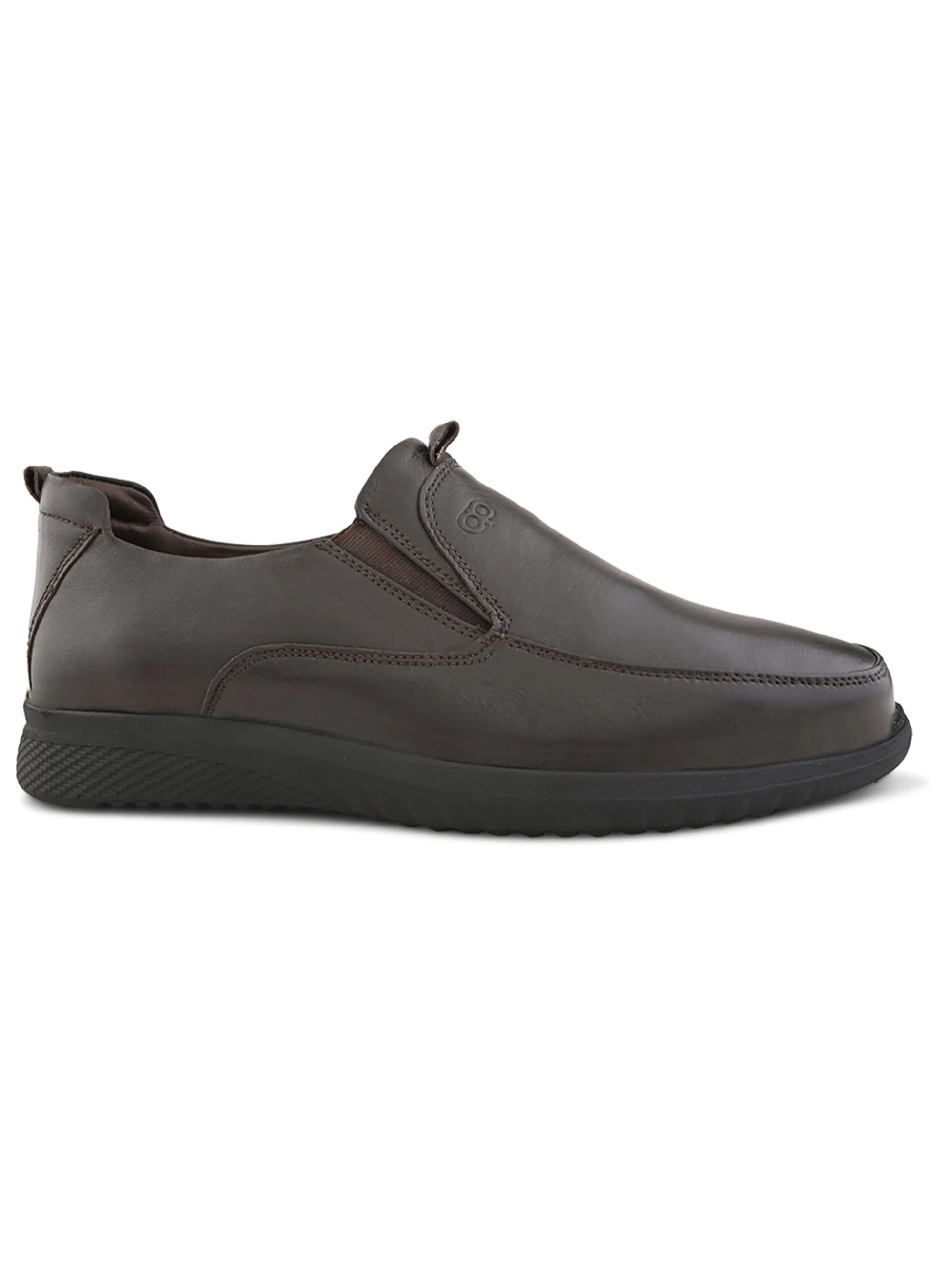 Pelle Albero Male's Brown Leather Formal Mocassion