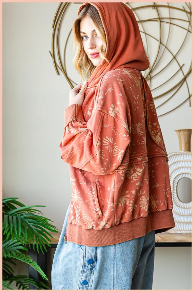 Printed Jacket   Hood