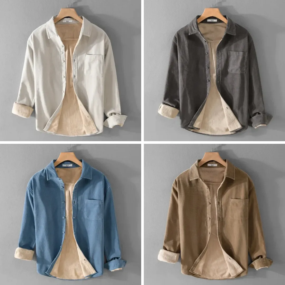 Regal Fleece-Lined Corduroy Jacket