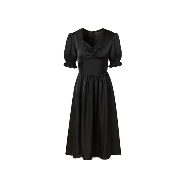 Robe coréenne satinée