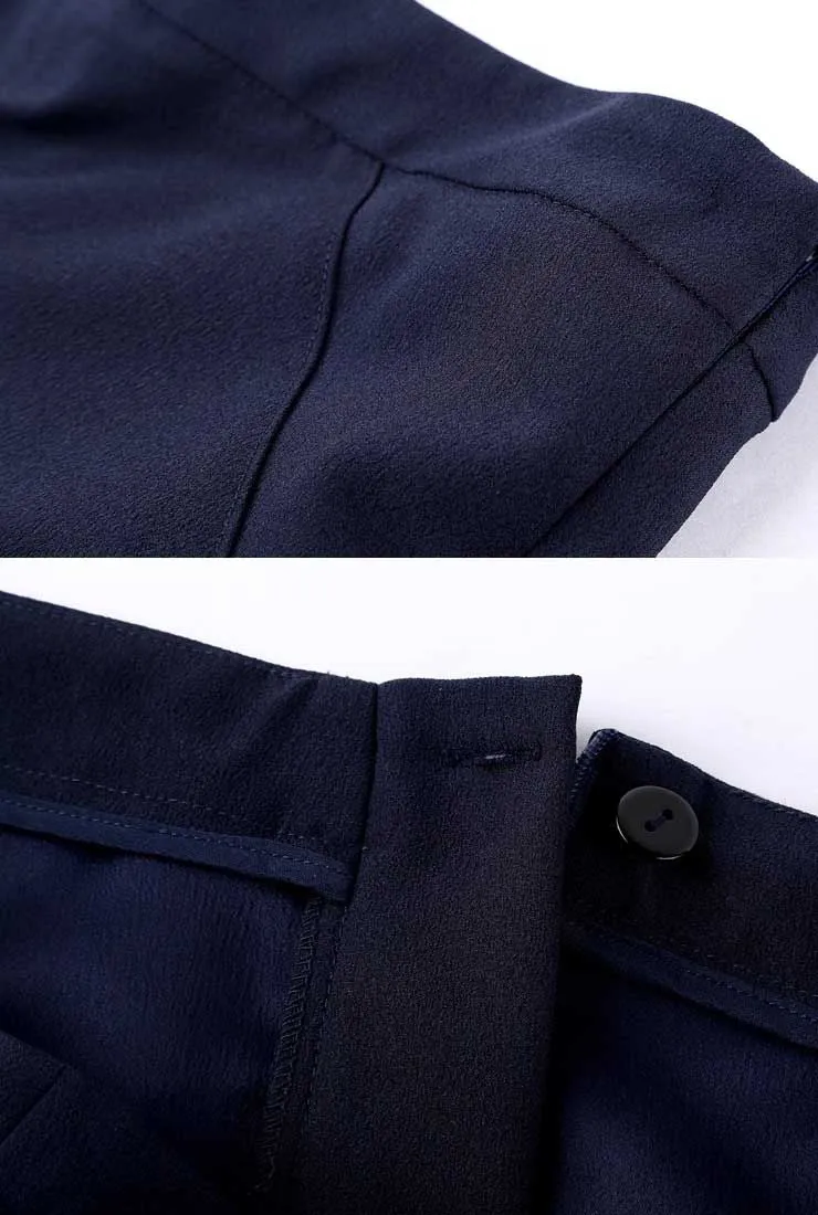 Slim-Fit Solid Blazer & Straight Pants Suits