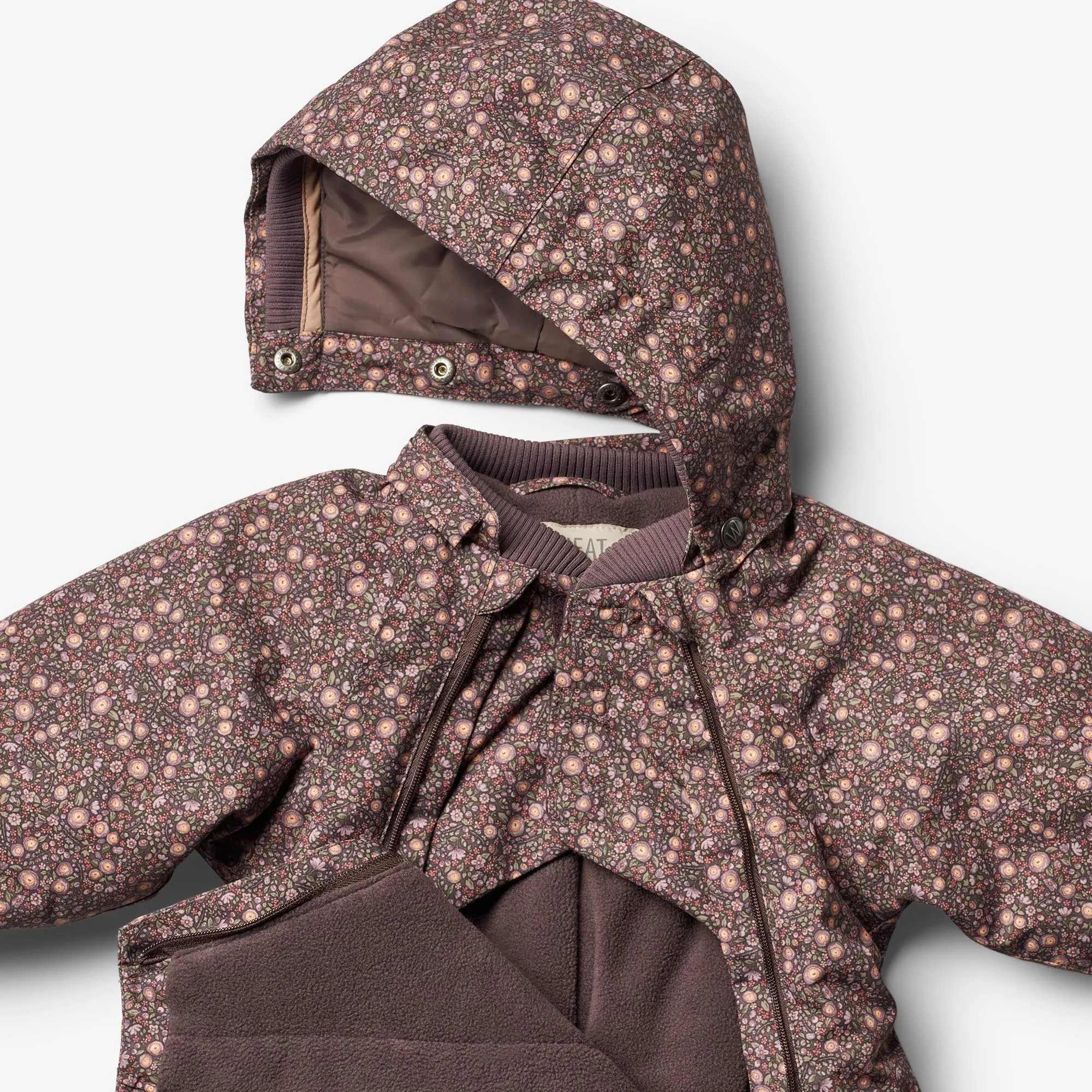Snowsuit Adi Tech | Baby - eggplant buttercups