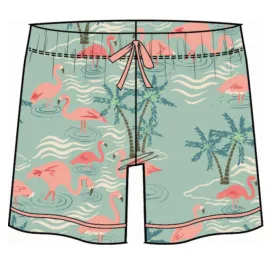 Spartina 449 Flamingo Pajama Short