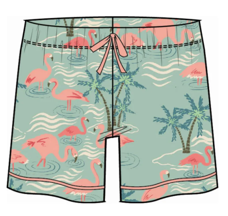 Spartina 449 Flamingo Pajama Short