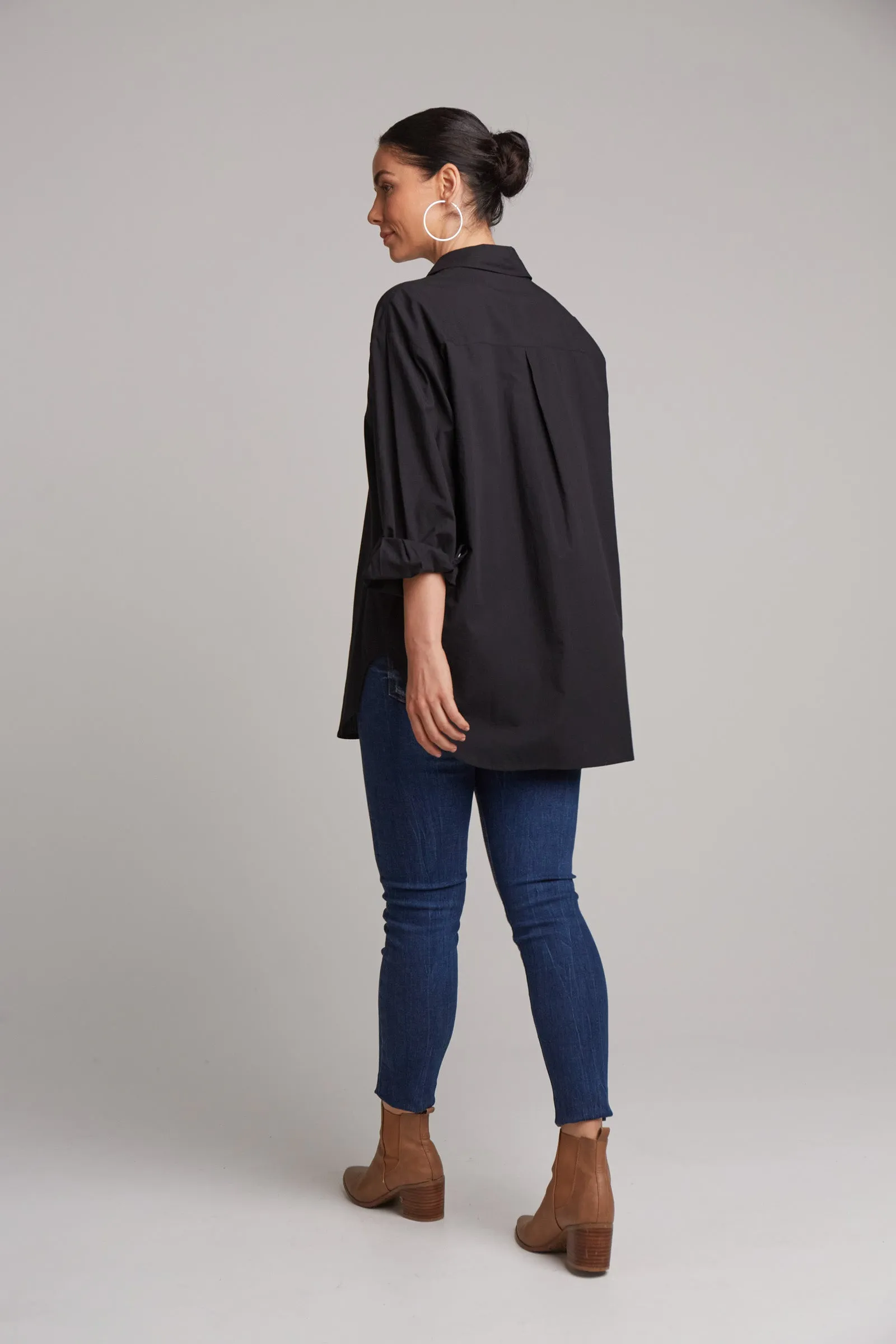 STUDIO OVERSIZED SHIRT EBONY