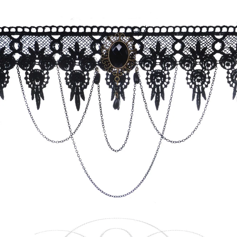 Stylish Retro Gothic Tassel Necklace for Women