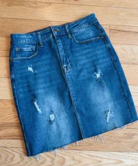 The Denim Mini Skirt