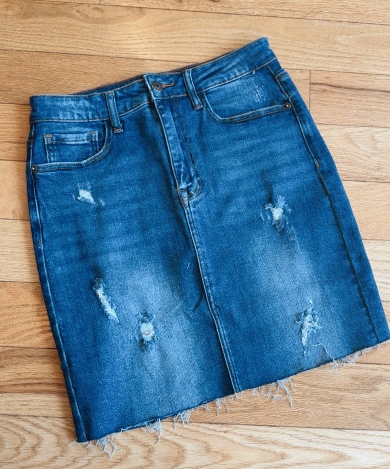 The Denim Mini Skirt