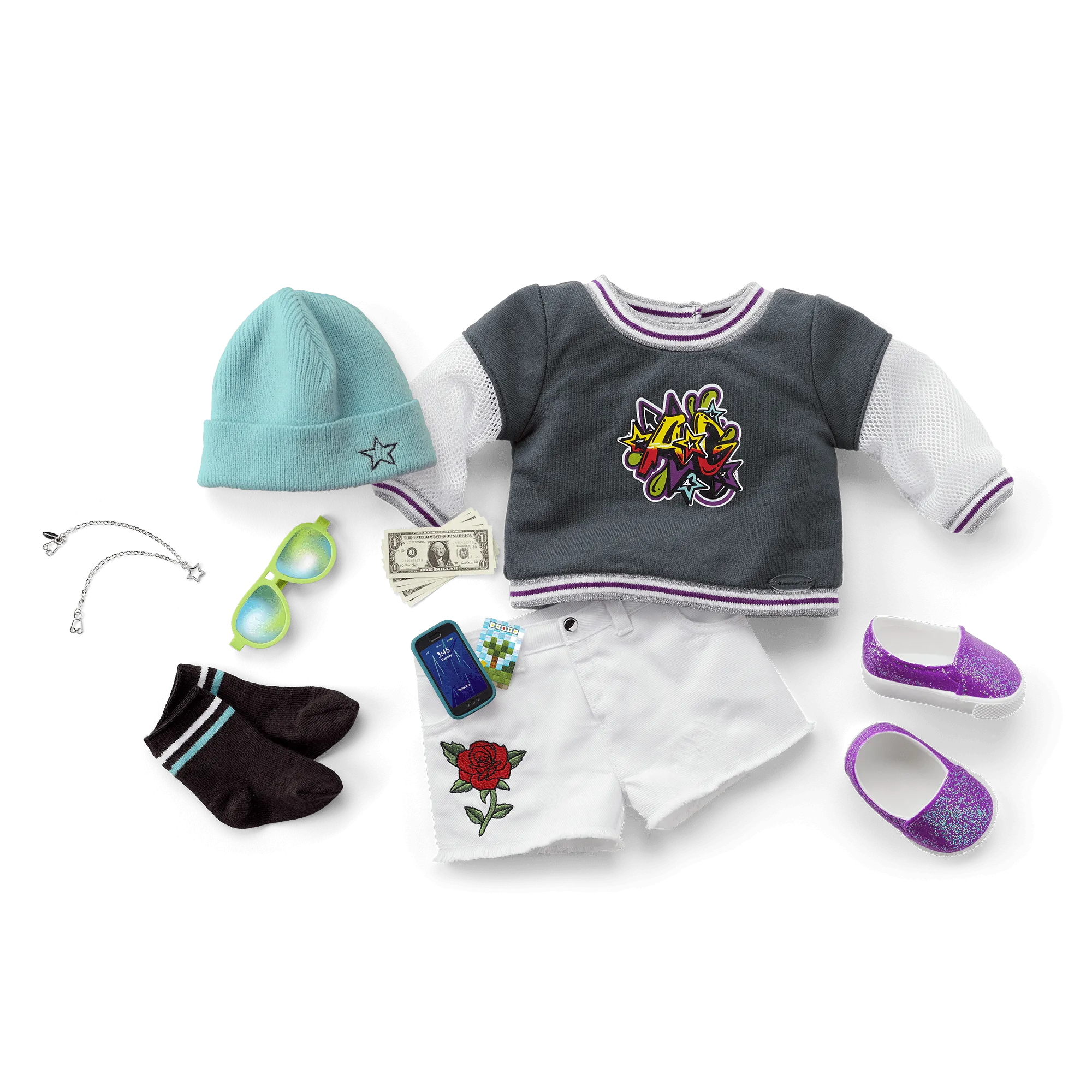 Truly Me™ Doll #91 in Girly Graffiti   Chic & Stylish Accessories