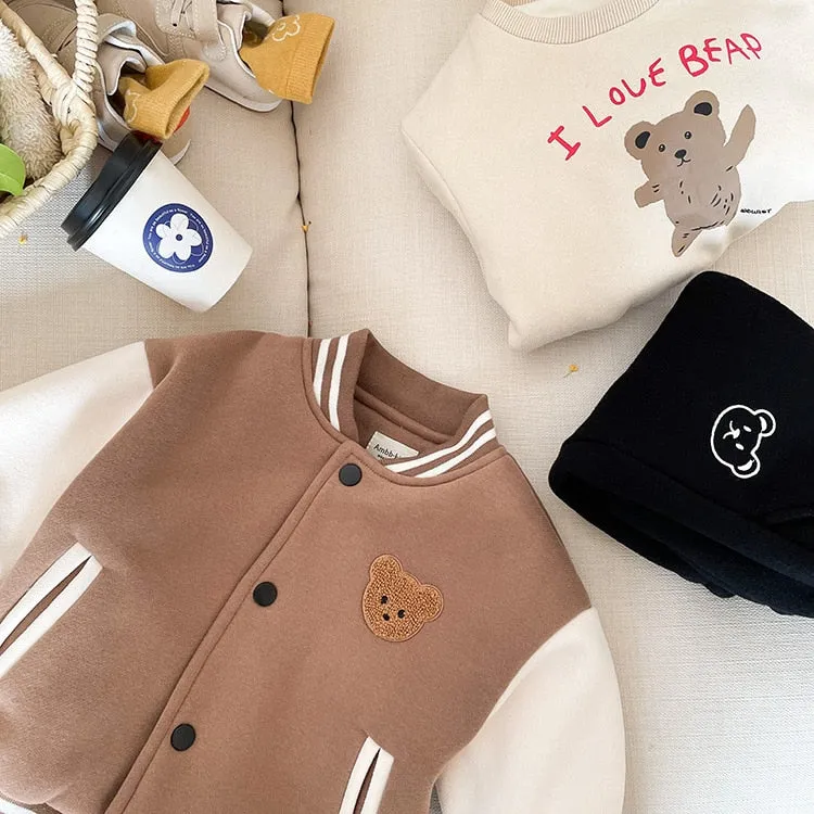 Warm Fleece Baseball Uniform Jacket