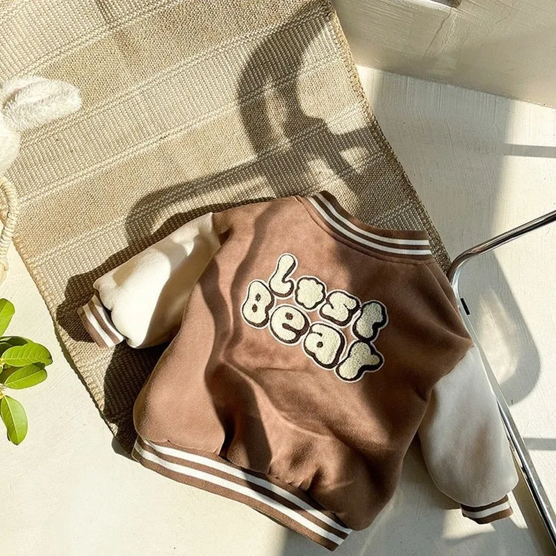Warm Fleece Baseball Uniform Jacket