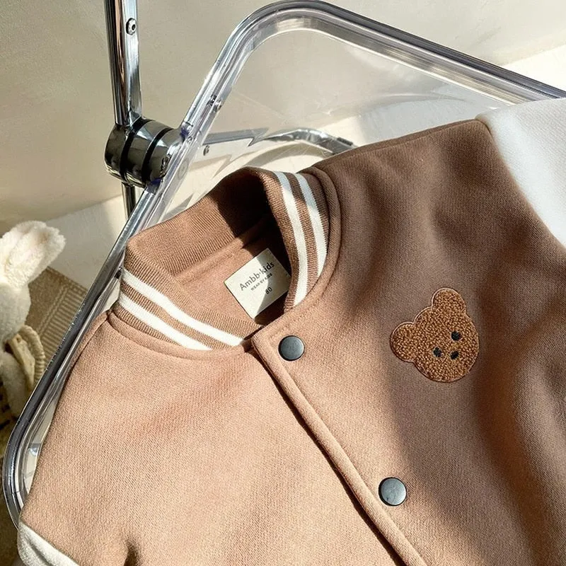 Warm Fleece Baseball Uniform Jacket